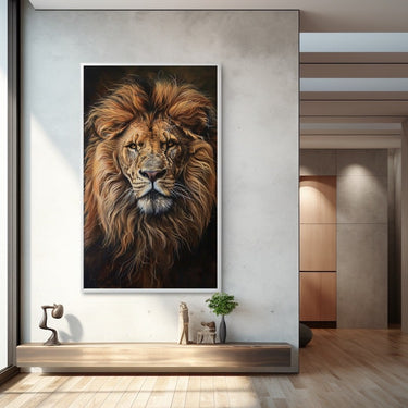 Painting of Lion Head
